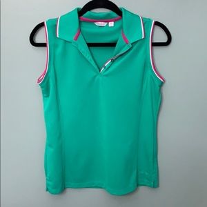 Lady Hagen green golf sleeveless top